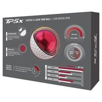 TaylorMade 2026 TP5x Personalized/Logo White Golf Ball, White