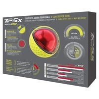 TaylorMade 2026 TP5x Personalized/Logo Yellow Golf Ball, Yellow