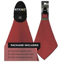 STICK IT Magnetic Golf Towel, Red