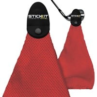 STICK IT Magnetic Golf Towel, Red