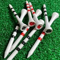 Pride Sports Novelty Golf Tees, White/Black/Red