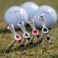 Pride Sports Novelty Golf Tees, White/Black/Red