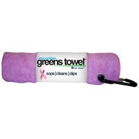 Clip Wipes Greens Microfiber 16 x 16 Golf Towel, Pink