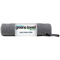 Clip Wipes Greens Microfiber 16 x 16 Golf Towel, Silver