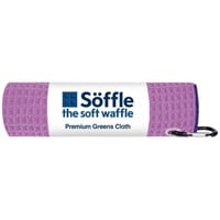 Soffle Soft Waffle 16 x 16 Golf Towel, Pink/Blue