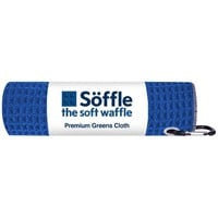Soffle Soft Waffle 16 x 16 Golf Towel, Royal/Silver