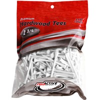 Pro-Active Wood Tees 250 Count, White