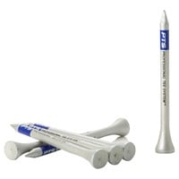 PTS Titanium Strength Golf Tees, Silver/Blue