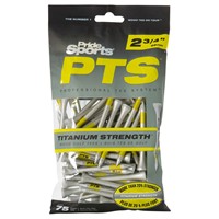 PTS Titanium Strength Golf Tees, Silver