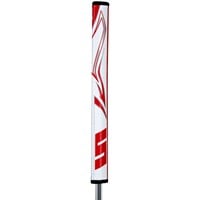 SuperStroke Zenergy Flatso 2.0 Putter Grip, White/Red