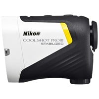 Nikon COOLSHOT Pro III Stabilized Golf Rangefinder, White/Black