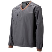 The Weather Company Mens V-Neck Convertible Rain Shirts, Grey/Orange