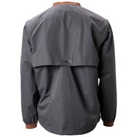 The Weather Company Mens V-Neck Convertible Rain Shirts, Grey/Orange