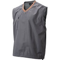 The Weather Company Mens V-Neck Convertible Rain Shirts, Grey/Orange
