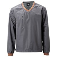 The Weather Company Mens V-Neck Convertible Rain Shirts, Grey/Orange
