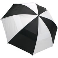 ProActive Sports WindCheater Double Canopy Golf Umbrellas, Black/White