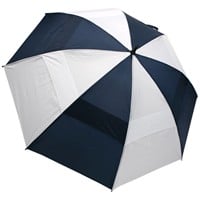 ProActive Sports WindCheater Double Canopy Golf Umbrellas, Navy/White