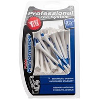 Pride PTS Evolution Golf Tees, White/Blue