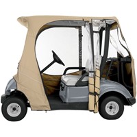 Classic Accessories Fairway Short Roof 2-Person FadeSafe™ The Drive® by Yamaha® Golf Cart Enclosure, z-3-khaki