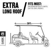 Classic Accessories Fairway Deluxe Golf Cart Enclosure, z-2-khakiextralong