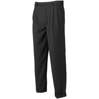 Mazari Men's Expandable Waist Pleated Golf Pants, Black