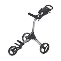Bag Boy Compact 3 Golf Push Cart, Silver/Black