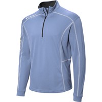 Columbia Men's Omni-Wick Shotgun 1/4 Zip Golf Pullover, Light Blue