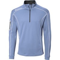 Columbia Men's Omni-Wick Shotgun 1/4 Zip Golf Pullover, Light Blue