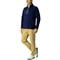 Zero Restriction Men's Z500 Mock Neck 1/4 Zip Golf Pullover, navysilver-x-7-z