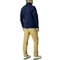 Zero Restriction Men's Z500 Mock Neck 1/4 Zip Golf Pullover, navysilver-x-8-z