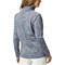 The Weather Company Womens 1/4 Zip Mock Pullover, navy-x-6-z