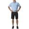 TGW Men's Pleated Expandable Waist Performance 10in Golf Shorts, black-x-8-z