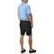 TGW Men's Pleated Expandable Waist Performance 10in Golf Shorts, black-x-9-z