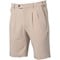 TGW Men's Pleated Expandable Waist Performance 10in Golf Shorts, z-khaki-x