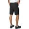 TGW Men's Flat Front Stretch Waist Performance 11.25in Golf Shorts, black-x-7-z