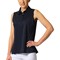Greg Norman Women's Freedom Pique Sleeveless Golf Polo, black-x-5-z