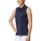 Greg Norman Women's Freedom Pique Sleeveless Golf Polo, navy-x-6-z