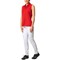 Greg Norman Women's Freedom Pique Sleeveless Golf Polo, red-x-8-z