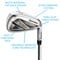 TaylorMade Men's SIM2 MAX Irons, z-tech-155874