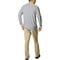 TGW Men's Solid Long Sleeve Golf Polo, grey-x-8-z