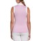 Callaway Women's V-Placket Color Block Sleeveless Golf Polo, lightpink-v-2-z