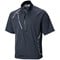Sunice Men's Sullivan Zephal Short Sleeve Golf Rain Pullover, charcoalwhite-x-2-z