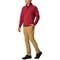 TGW Men's Lightweight Solid Golf Pullover, red-x-7-z