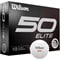 Wilson 2023 Fifty Elite Golf Balls, z-white-v