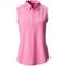 Jofit Women's Racerback Ruffle Sleeveless Golf Top, z-pink-x