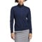 adidas Women's Ultimate365 Textured Golf Jacket, navy-v-4-z