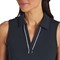Puma Women's Cloudspun Piped Sleeveless Golf Polo, navy-v-5-z