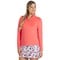 Puma Women's You-V 1/4 Zip Golf Pullover, salmon-v-3-z