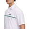 Under Armour Men's Chest Striped Playoff 3.0 Golf Polo, white-v-3-z