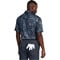 Under Armour Men's Printed Mineral Wash Playoff 3.0 Golf Polo, greynavy-v-4-z